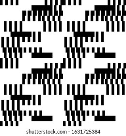 Rectangles, figures seamless pattern. Geometrical print. Simple shapes background. Modern wallpaper. Contemporary ornament. Geometric backdrop. Digital paper, textile print, abstract image. Vector.