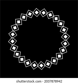 
Rectangles Geometrical Motifs Pattern Circle-Shaped. Decoration for Interior, Exterior, Carpet, Textile, Garment, Cloth, Silk, Tile, Plastic, Paper, Wrapping, Wallpaper, Pillow, Sofa, Background, Ect