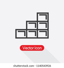 Rectangles Icon Vector Illustration Eps10