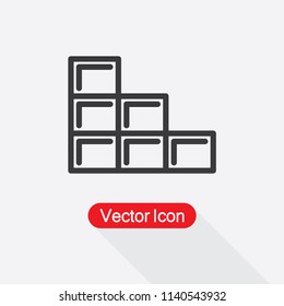 Rectangles Icon Vector Illustration Eps10
