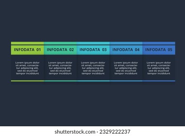 Rectangles infographic with 5 steps, options, parts or processes. Business data visualization.