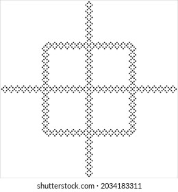 
Rectangles Motifs Pattern. Decoration for Interior, Exterior, Carpet, Textile, Garment, Cloth, Silk, Tile, Plastic, Paper, Wrapping, Wallpaper, Pillow, Sofa, Background, Ect. Vector