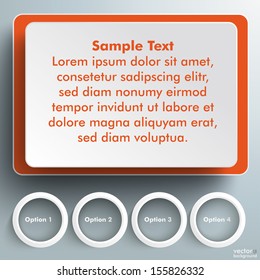 Rectangles on the grey background. Eps 10 vector file.
