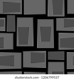 Rectangles. Seamless background. Rectangles of different sizes. Seamless texture. Vector graphics