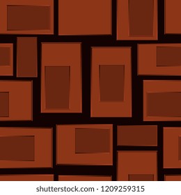 Rectangles. Seamless background. Rectangles of different sizes. Seamless texture. Vector graphics