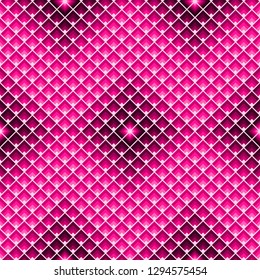 Rectangles seamless pattern. Geometric tile texture with pink lozenges.