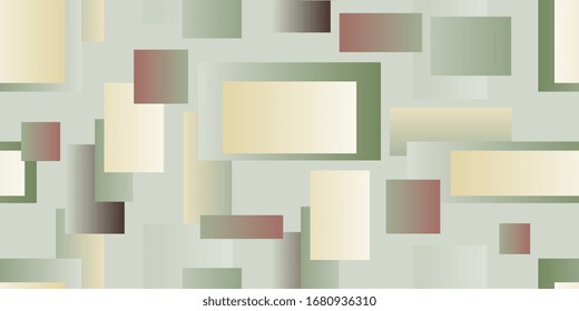 Rectangles and squares. Seamless ornament. Seamless background of rectangular shapes. Vector illustration