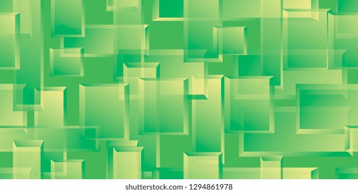 Rectangles. Translucent rectangles. Seamless pattern of gradient rectangles. Vector graphics