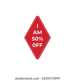 Rectangular with I AM 50 percent OFF