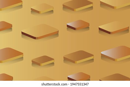 Rectangular area Abstract 3D on a beautiful colored background pattern. Vector illustration.