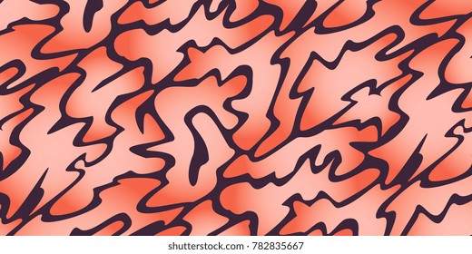 rectangular background of curvilinear reddish shapes