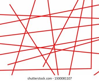 Rectangular background with random lines. Horizontal vector illustration.