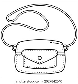 The rectangular bag on a transparent background. Ideal for prints, greeting cards, web banners and custom mugs or t-shirts.