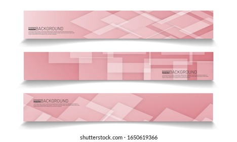 rectangular banner background vector. geometric shape design