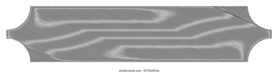 Rectangular banner, plaque, banner shapes with scribble effect