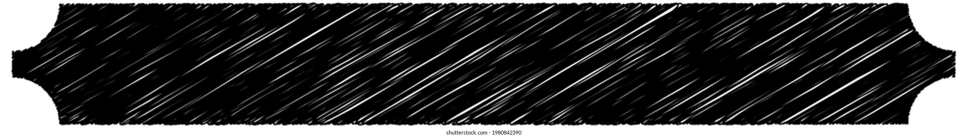 Rectangular banner, plaque, banner shapes with scribble effect
