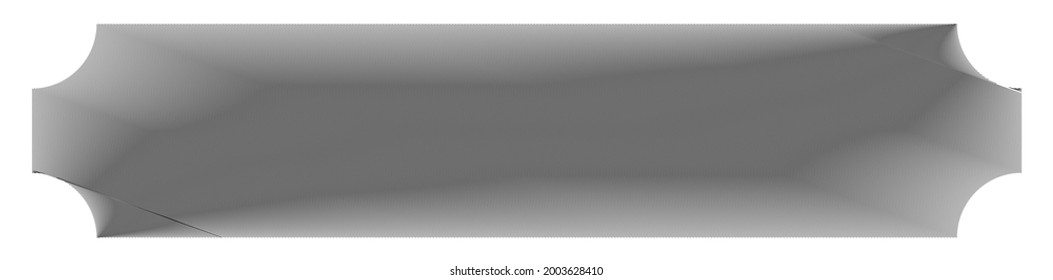 Rectangular banner, plaque, banner shapes with scribble effect