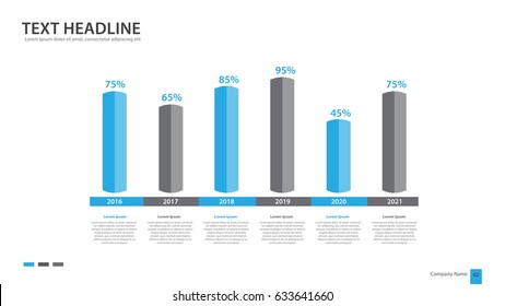 Rectangular bar chart Infographics vector illustration