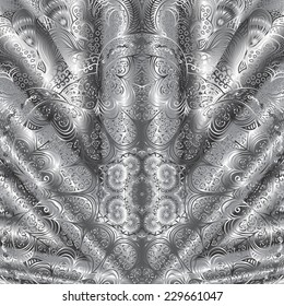 Rectangular black and white ornament for design