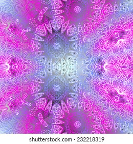 Rectangular blue purple ornament for design and background