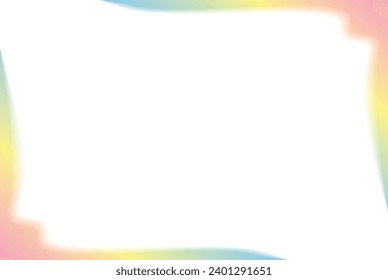 Rectangular blurred gradient border. Vector illustration.