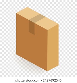 Rectangular box line icon. Delivery, mail, surprise, packaging, cardboard, storage, for fragile goods, transportation, online shopping. Vector line icon for business and advertising