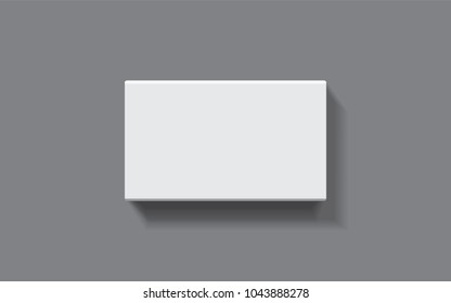 rectangular box on a dark background top view