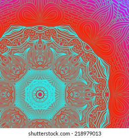 Rectangular bright varicolored pattern for design