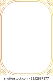 Rectangular Calligraphic Frames Set, vintage corner frames isolated on a plain