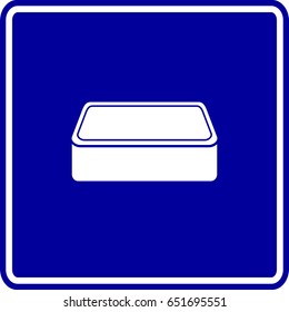 rectangular can sign