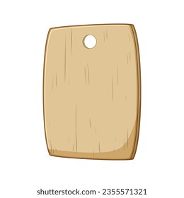 rectangular chopping board cartoon. natural cutting, cut table, texture plank rectangular chopping board sign. isolated symbol vector illustration