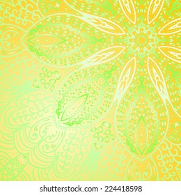 Rectangular colorful ornament for design