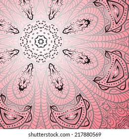 Rectangular colorful ornament for design and background