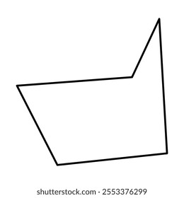 Caixa de diálogo Retangular. Desenhar ilustração de clip-art.