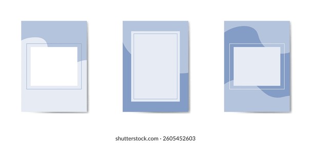 Rectangular editable background, template with a place for text for posts on social networks, web banner