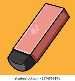 rectangular eraser in two colors