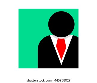 rectangular figure person human silhouette image vector icon logo symbol