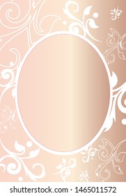 Rectangular Floral Toile inspired frame