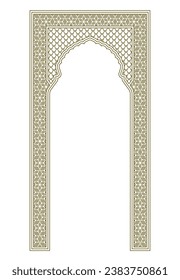 Rectangular frame of the Arabic pattern with proportion 2x1