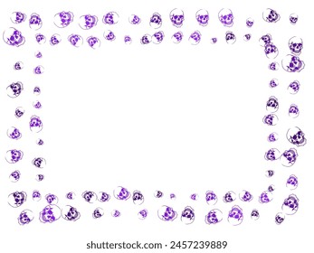 Rectangular frame formed by irregular pattern of skulls.