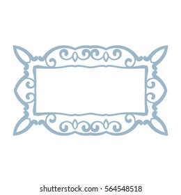 Rectangular Frame Isolated Design Element Stock Vector (Royalty Free ...