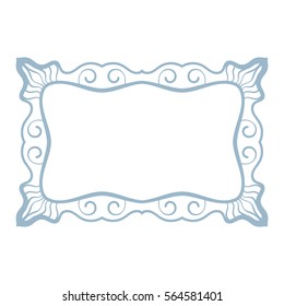 Rectangular frame Isolated design element 
