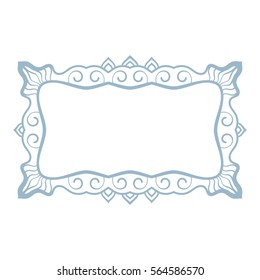 Rectangular frame Isolated design element 
