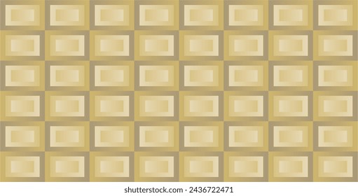 Rectangular geometric fields arranged repeatedly with brown and gold gradations as graphic and artistic inspiration