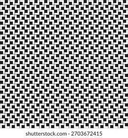 padrão geométrico retangular, ilustração vetorial em preto e branco