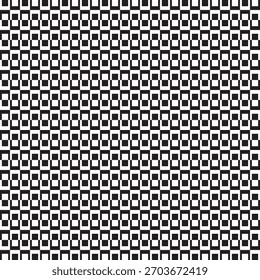 padrão geométrico retangular, ilustração vetorial em preto e branco