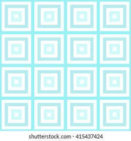 Rectangular geometric seamless pattern. Blue template pattern.