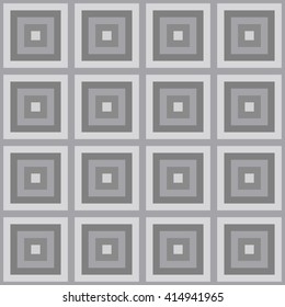Rectangular geometric seamless pattern. Monochrome template pattern