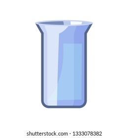 Rectangular glassy beaker. Blue beaker for chemical experiment. Can be used for topics like chemistry, biology, laboratory - Powered by Shutterstock - Get 15% off with code: PIKWIZARD15