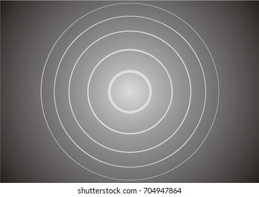 Rectangular gradient background with radiating concentric circles. Vector multicolored blurred backdrop. Design for web, mobile applications, covers, card, banners, social media, wallpapers.